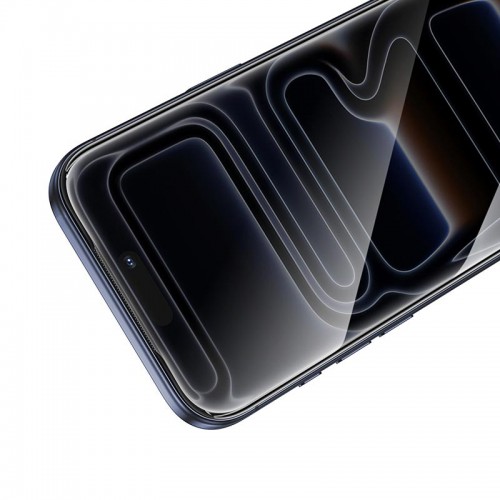 Захисне скло для iPhone 17/16 Pro HOCO Bear Shield series full screen HD tempered glass (A888) black