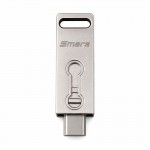 Флешка 32GB USB/Micro USB OTG  Smare nickel