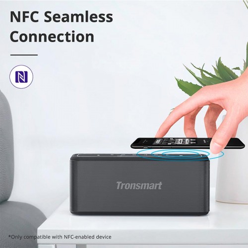 Портативная Bluetooth колонка Tronsmart Mega Pro IPX5 BT5.0, 60W, TWS, NFC, EQ, 10h Max black