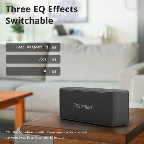 Портативная Bluetooth колонка Tronsmart Mega Pro IPX5 BT5.0, 60W, TWS, NFC, EQ, 10h Max black