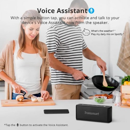 Портативная Bluetooth колонка Tronsmart Mega BT5.0, AUX, 40W, TWS, NFC, DSP, 15h Max black