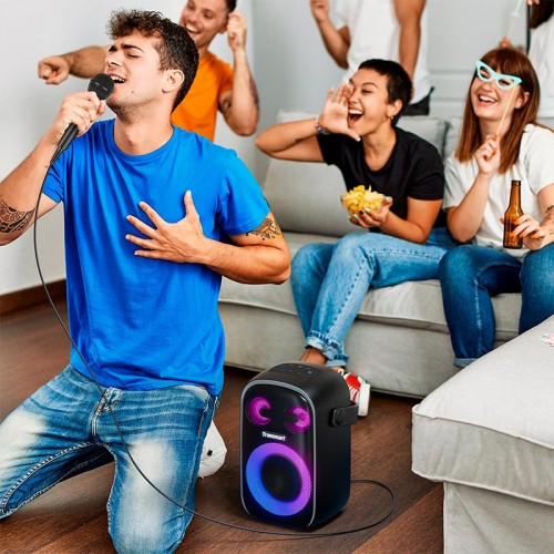 Портативная Bluetooth колонка Tronsmart Halo 110 IPX6 BT5.3, AUX, 60W, NFC, EQ, TWS, 18ч Max с микрофоном black