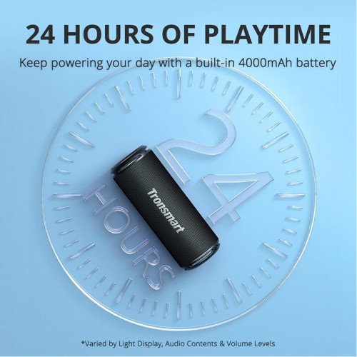 Портативная Bluetooth колонка Tronsmart T7 IPX7 25W, BT5.3, 24h, TF, App, EQ black