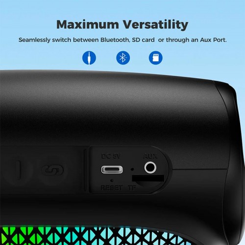 Акустика SOUNARC Portable Speaker XR3 |BT5.3, AUX/TF, 10W, TWS, 8h Max| black