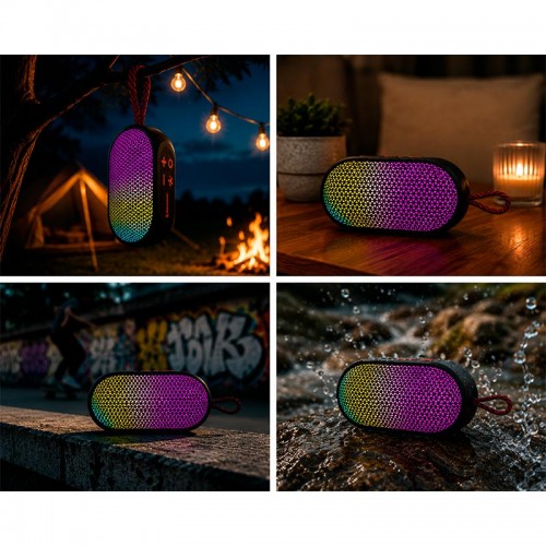 Акустика SOUNARC Portable Speaker XR3 mini |BT5.3, AUX/TF, 5W, TWS, 10h Max| black