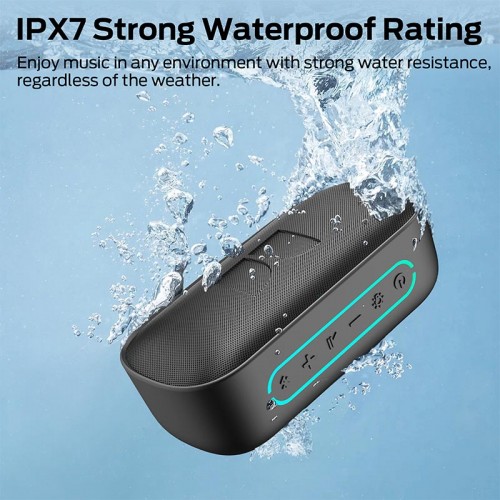 Портативная Bluetooth колонка Monster S150 D133A (MS62109) IPX7 BT5.4 14W 4-9h 2000mAh black