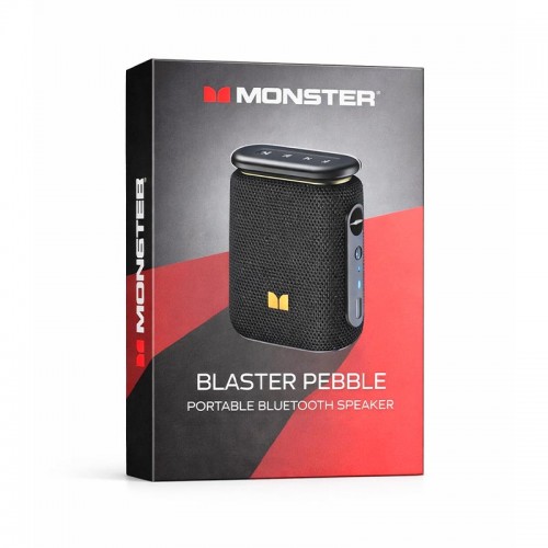 Портативная Bluetooth колонка Monster Blaster Pebble D139 (MS62131) IPX5 BT5.4 6/12W 2200mAh red