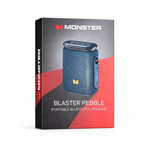 Портативная Bluetooth колонка Monster Blaster Pebble D139 (MS62131) IPX5 BT5.4 6/12W 2200mAh red