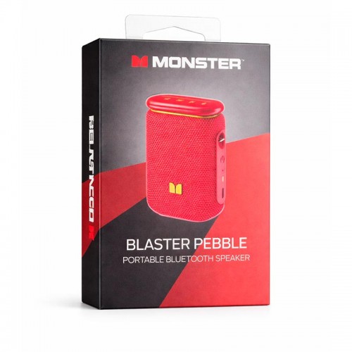 Портативная Bluetooth колонка Monster Blaster Pebble D139 (MS62131) IPX5 BT5.4 6/12W 2200mAh blue