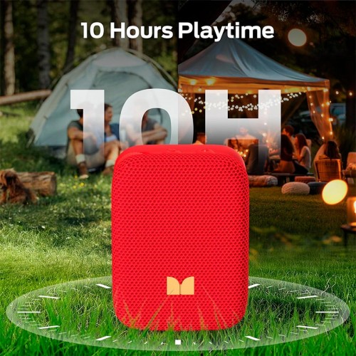 Портативная Bluetooth колонка Monster Atomic Atom D159IPX5 BT5.4 3/6W 400mAh (Магнит, зажим, кольцо под карабин) black