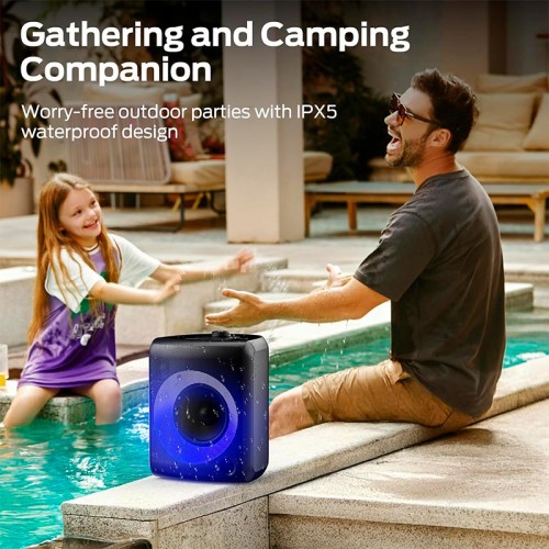 Портативная Bluetooth колонка Monster Musicbox M171 (MS22150) IPX5 BT5.3 40W 2-8h 2000mAh black