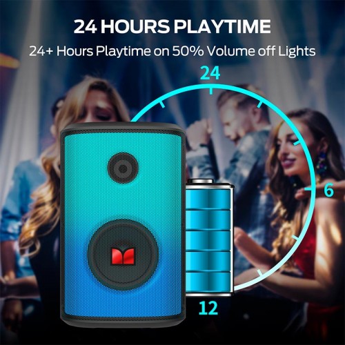 Портативная Bluetooth колонка Monster Sparkle M172 (MS22119) IPX5 BT5.3 40/80W 3-18h 4000mAh black