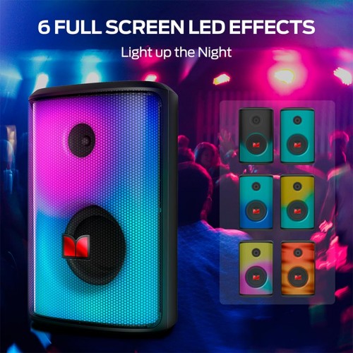 Портативная Bluetooth колонка Monster Sparkle M172 (MS22119) IPX5 BT5.3 40/80W 3-18h 4000mAh black