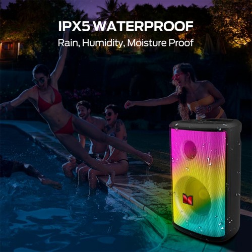 Портативная Bluetooth колонка Monster Sparkle M172 (MS22119) IPX5 BT5.3 40/80W 3-18h 4000mAh black