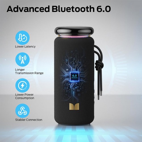 Портативная Bluetooth колонка Monster Blaster Glow M210 (MS62132) IPX5 BT5.4 20/40W 2000mAh blue