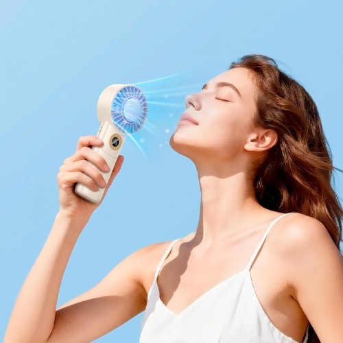 Поративний вентилятор Hoco Ice pack series lightweight foldable fan HX605 |1.5-11h, 100 Levels, 45dB| beige