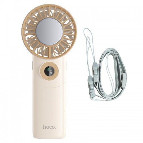 Поративний вентилятор Hoco Ice pack series lightweight foldable fan HX605 |1.5-11h, 100 Levels, 45dB| beige