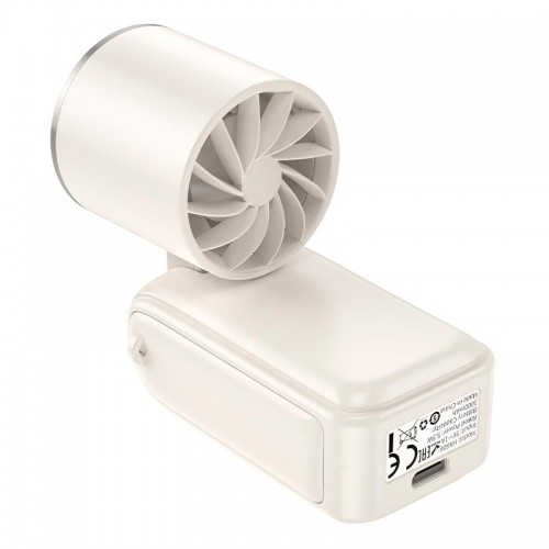 Портативний вентилятор HOCO mini foldable fan HX606 |2.5-8h, 100 Levels, 45dB| beige