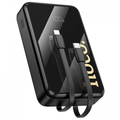 Повербанк Hoco Q37A 20000mAh 22.5W с 2 кабелями Type-C/Lightning black