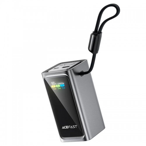 Повербанк для ноутбука 100W AceFast M33 20000mAh TFT display с кабелем Type-C black