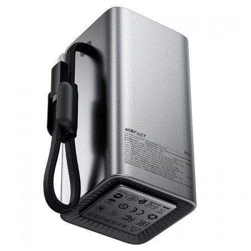 Повербанк для ноутбука 100W AceFast M33 20000mAh TFT display с кабелем Type-C black