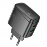 Мережевий зарядний пристрій Hoco Bright PD charger CS63A |1USB/1Type-C, 65W/3A| black