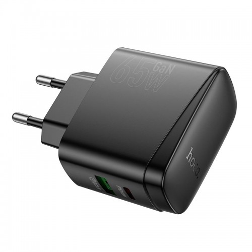 Мережевий зарядний пристрій Hoco Bright PD charger CS63A |1USB/1Type-C, 65W/3A| black