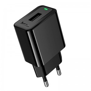 Мережевий зарядний пристрій Hoco Leader single-port charger CS91A |1USB, 10.5W/2.1A| black