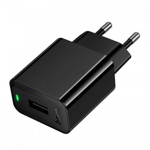 Мережевий зарядний пристрій Hoco Leader single-port charger CS91A |1USB, 10.5W/2.1A| black