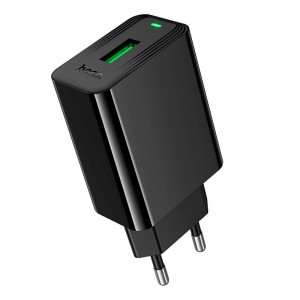 Сетевое зарядное устройство Hoco CS92A |1USB, 18W/3A, QC| black