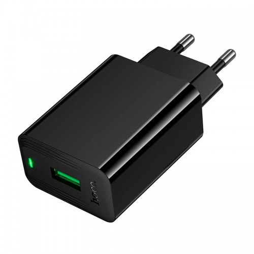 Сетевое зарядное устройство Hoco CS92A |1USB, 18W/3A, QC| black