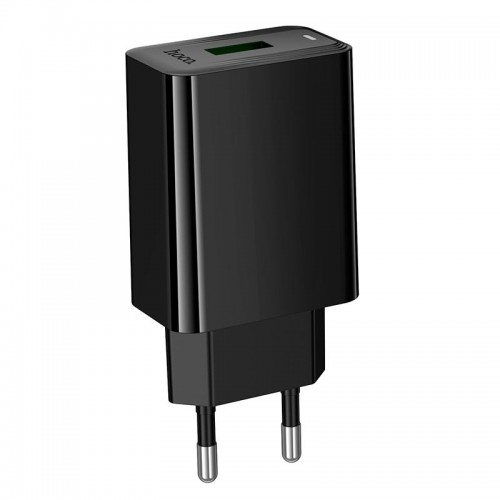 Сетевое зарядное устройство Hoco CS92A |1USB, 18W/3A, QC| black
