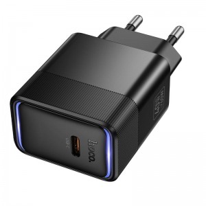 Сетевое зарядное устройство Hoco CS113A 1Type-C, 40/60W, 3A, PD3.2/QC3.0 black