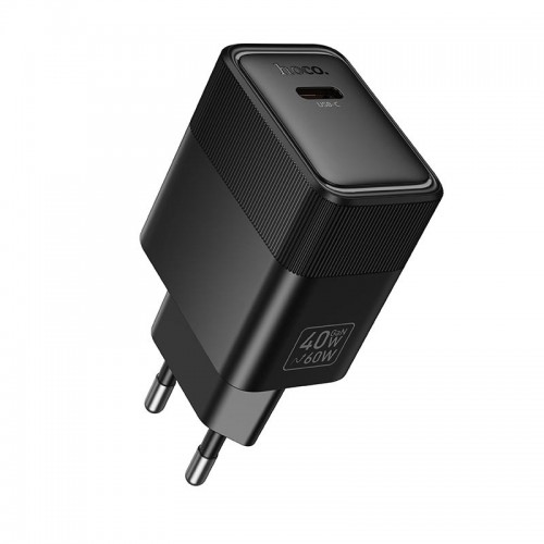 Сетевое зарядное устройство Hoco CS113A 1Type-C, 40/60W, 3A, PD3.2/QC3.0 black