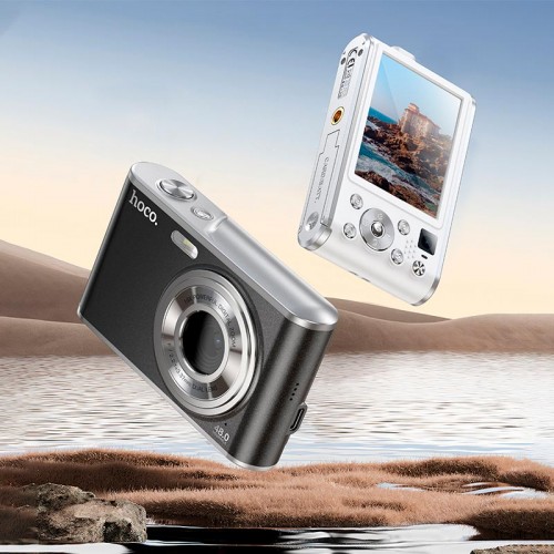 Фотокамера Hoco Dual-lens digital camera DV203 |48MP, 30fps/1920p, 2.8" IPS HD| black