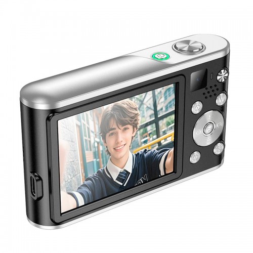 Фотокамера Hoco Dual-lens digital camera DV203 |48MP, 30fps/1920p, 2.8" IPS HD| black