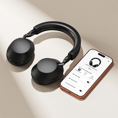 Бездротові Bluetooth навушники Acefast hybrid ANC wireless headset H14 |BT6.0, 50/80H, AUX, App| black
