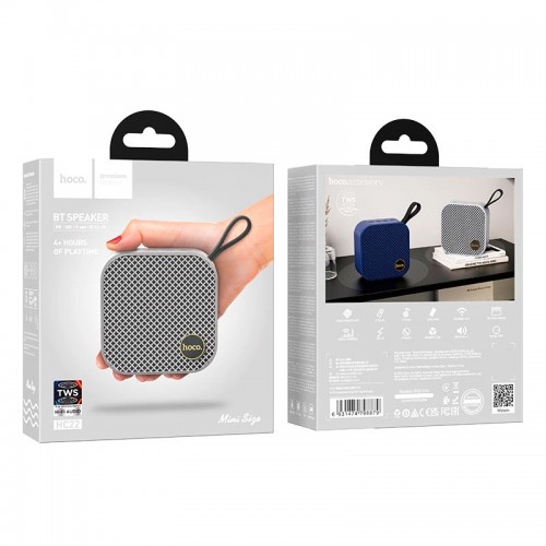 Портативна Bluetooth колонка Hoco HC22 |BT5.2, AUX/TF/USB/FM, 4h| black