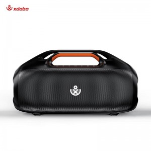 Портативна Bluetooth колонка Xdobo Kungfu IPX7 |BT5.3, 160W, TWS, USB/AUX, 20h| black