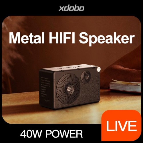 Портативна Bluetooth колонка Xdobo HIFI 2015 IPX5 |BT5.3, 40W, AUX/TF, 10h| black
