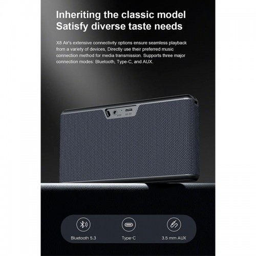 Портативна Bluetooth колонка Xdobo X8 Air IPX5 |BT5.3, 10W, AUX, 8h| black