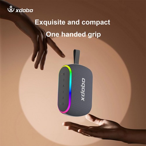 Портативна Bluetooth колонка Xdobo X8 Mini II IPX6 |BT5.3, 30W, USB/AUX/TF, 13h| black