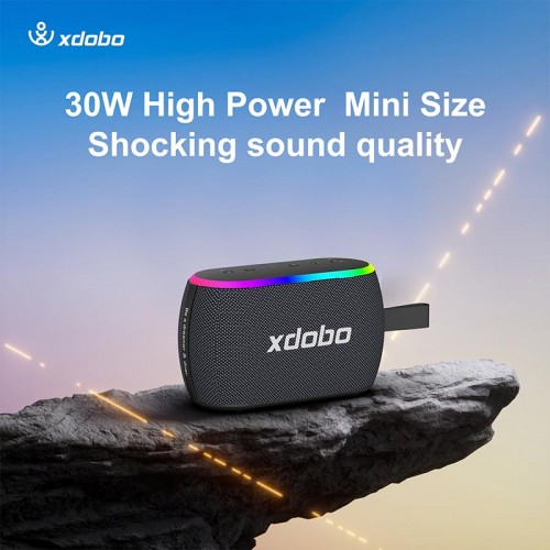 Портативна Bluetooth колонка Xdobo X8 Mini II IPX6 |BT5.3, 30W, USB/AUX/TF, 13h| black