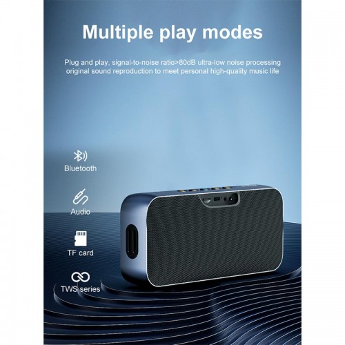 Портативна Bluetooth колонка Xdobo Luxe IPX5 |BT5.3, 60W, AUX/TF, 8h| black