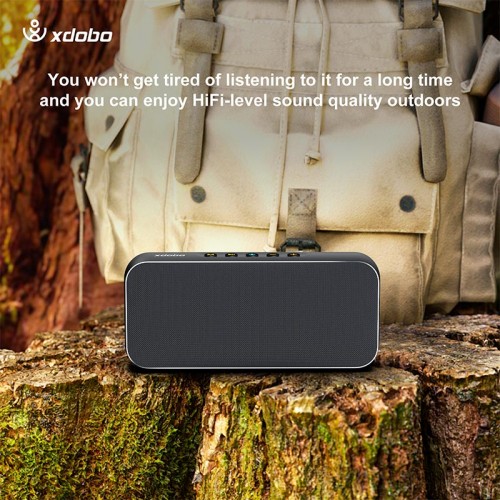 Портативна Bluetooth колонка Xdobo Luxe IPX5 |BT5.3, 60W, AUX/TF, 8h| black
