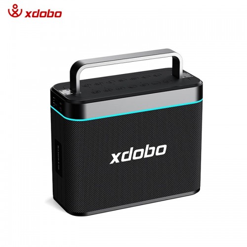 Портативна Bluetooth колонка Xdobo Truth (з 2 мікрофонами) IPX6 |BT5.3, 200W, AUX/USB/TF, 12h| black