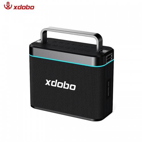 Портативна Bluetooth колонка Xdobo Truth (з 2 мікрофонами) IPX6 |BT5.3, 200W, AUX/USB/TF, 12h| black
