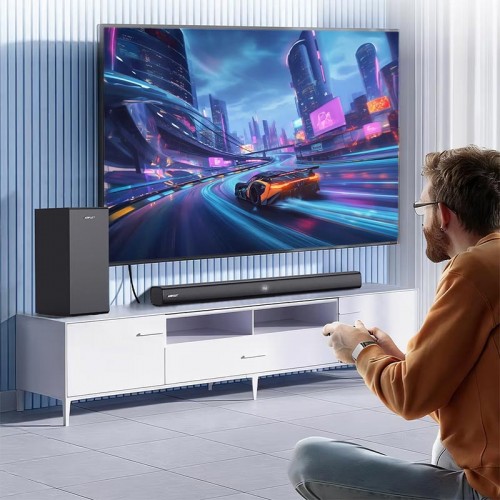 Акустическая система саундбар Acefast K6 Pro 2.1 |BT5.4, 200W, USB/AUX/TV ARC| black