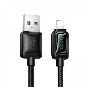КабельHoco Lightning Mundo charging data cable U146 |1.2m, 2.4A, 12W| black