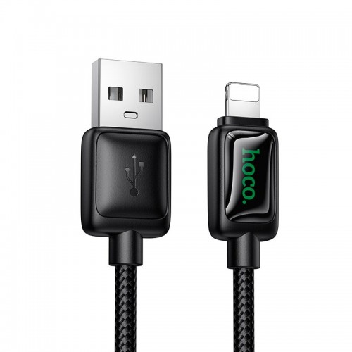 КабельHoco Lightning Mundo charging data cable U146 |1.2m, 2.4A, 12W| black